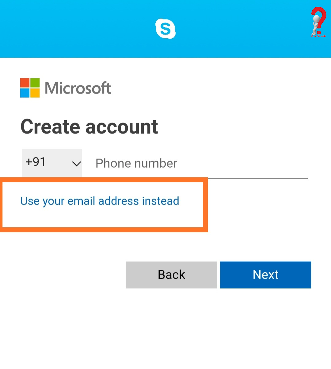 create skype account id